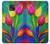W3926 Colorful Tulip Oil Painting Funda Carcasa Case y Caso Del Tirón Funda para Motorola Moto G Power (2021)