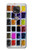 W3956 Watercolor Palette Box Graphic Funda Carcasa Case y Caso Del Tirón Funda para Motorola Moto G Power (2021)