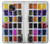 W3956 Watercolor Palette Box Graphic Funda Carcasa Case y Caso Del Tirón Funda para Motorola Moto G Power (2021)