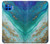 W3920 Abstract Ocean Blue Color Mixed Emerald Funda Carcasa Case y Caso Del Tirón Funda para Motorola Moto G 5G Plus