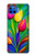 W3926 Colorful Tulip Oil Painting Funda Carcasa Case y Caso Del Tirón Funda para Motorola Moto G 5G Plus