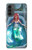 W3911 Cute Little Mermaid Aqua Spa Funda Carcasa Case y Caso Del Tirón Funda para Motorola Moto G52, G82 5G