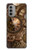 W3927 Compass Clock Gage Steampunk Funda Carcasa Case y Caso Del Tirón Funda para Motorola Moto G51 5G