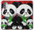 W3929 Cute Panda Eating Bamboo Funda Carcasa Case y Caso Del Tirón Funda para Motorola Moto G51 5G