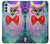 W3934 Fantasy Nerd Owl Funda Carcasa Case y Caso Del Tirón Funda para Motorola Moto G42