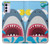 W3947 Shark Helicopter Cartoon Funda Carcasa Case y Caso Del Tirón Funda para Motorola Moto G42