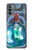 W3912 Cute Little Mermaid Aqua Spa Funda Carcasa Case y Caso Del Tirón Funda para Motorola Moto G31