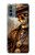 W3949 Steampunk Skull Smoking Funda Carcasa Case y Caso Del Tirón Funda para Motorola Moto G31