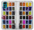 W3956 Watercolor Palette Box Graphic Funda Carcasa Case y Caso Del Tirón Funda para Motorola Moto G22