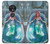 W3911 Cute Little Mermaid Aqua Spa Funda Carcasa Case y Caso Del Tirón Funda para Motorola Moto G7 Power