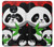 W3929 Cute Panda Eating Bamboo Funda Carcasa Case y Caso Del Tirón Funda para Motorola Moto G7 Power