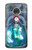 W3912 Cute Little Mermaid Aqua Spa Funda Carcasa Case y Caso Del Tirón Funda para Motorola Moto G7, Moto G7 Plus