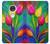 W3926 Colorful Tulip Oil Painting Funda Carcasa Case y Caso Del Tirón Funda para Motorola Moto G7, Moto G7 Plus