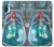 W3911 Cute Little Mermaid Aqua Spa Funda Carcasa Case y Caso Del Tirón Funda para Motorola Moto E20,E30,E40