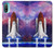W3913 Colorful Nebula Space Shuttle Funda Carcasa Case y Caso Del Tirón Funda para Motorola Moto E20,E30,E40