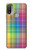 W3942 LGBTQ Rainbow Plaid Tartan Funda Carcasa Case y Caso Del Tirón Funda para Motorola Moto E20,E30,E40