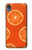 W3946 Seamless Orange Pattern Funda Carcasa Case y Caso Del Tirón Funda para Motorola Moto E6, Moto E (6th Gen)