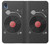 W3952 Turntable Vinyl Record Player Graphic Funda Carcasa Case y Caso Del Tirón Funda para Motorola Moto E6, Moto E (6th Gen)