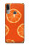 W3946 Seamless Orange Pattern Funda Carcasa Case y Caso Del Tirón Funda para Motorola Moto E6 Plus, Moto E6s