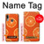 W3946 Seamless Orange Pattern Funda Carcasa Case y Caso Del Tirón Funda para Motorola Moto E6 Plus, Moto E6s