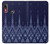 W3950 Textile Thai Blue Pattern Funda Carcasa Case y Caso Del Tirón Funda para Motorola Moto E6 Plus, Moto E6s