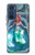 W3911 Cute Little Mermaid Aqua Spa Funda Carcasa Case y Caso Del Tirón Funda para Motorola Edge 30