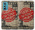 W3937 Text Top Secret Art Vintage Funda Carcasa Case y Caso Del Tirón Funda para Motorola Edge 30