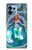 W3911 Cute Little Mermaid Aqua Spa Funda Carcasa Case y Caso Del Tirón Funda para Motorola Edge+ (2023), X40, X40 Pro, Edge 40 Pro