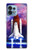 W3913 Colorful Nebula Space Shuttle Funda Carcasa Case y Caso Del Tirón Funda para Motorola Edge+ (2023), X40, X40 Pro, Edge 40 Pro