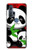 W3929 Cute Panda Eating Bamboo Funda Carcasa Case y Caso Del Tirón Funda para Motorola Edge+