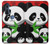 W3929 Cute Panda Eating Bamboo Funda Carcasa Case y Caso Del Tirón Funda para Motorola Edge+