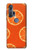 W3946 Seamless Orange Pattern Funda Carcasa Case y Caso Del Tirón Funda para Motorola Edge+