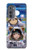 W3915 Raccoon Girl Baby Sloth Astronaut Suit Funda Carcasa Case y Caso Del Tirón Funda para Motorola Edge (2022)