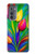W3926 Colorful Tulip Oil Painting Funda Carcasa Case y Caso Del Tirón Funda para Motorola Edge (2022)