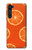 W3946 Seamless Orange Pattern Funda Carcasa Case y Caso Del Tirón Funda para Motorola Edge