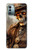 W3949 Steampunk Skull Smoking Funda Carcasa Case y Caso Del Tirón Funda para Nokia G11, G21