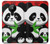 W3929 Cute Panda Eating Bamboo Funda Carcasa Case y Caso Del Tirón Funda para Nokia 5.3