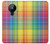 W3942 LGBTQ Rainbow Plaid Tartan Funda Carcasa Case y Caso Del Tirón Funda para Nokia 5.3