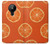 W3946 Seamless Orange Pattern Funda Carcasa Case y Caso Del Tirón Funda para Nokia 5.3