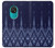 W3950 Textile Thai Blue Pattern Funda Carcasa Case y Caso Del Tirón Funda para Nokia 7.2