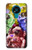 W3914 Colorful Nebula Astronaut Suit Galaxy Funda Carcasa Case y Caso Del Tirón Funda para Nokia 3.4