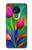W3926 Colorful Tulip Oil Painting Funda Carcasa Case y Caso Del Tirón Funda para Nokia 3.4