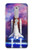 W3913 Colorful Nebula Space Shuttle Funda Carcasa Case y Caso Del Tirón Funda para Nokia 6.1, Nokia 6 2018