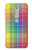 W3942 LGBTQ Rainbow Plaid Tartan Funda Carcasa Case y Caso Del Tirón Funda para Nokia 6.1, Nokia 6 2018