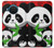 W3929 Cute Panda Eating Bamboo Funda Carcasa Case y Caso Del Tirón Funda para Nokia X20