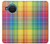W3942 LGBTQ Rainbow Plaid Tartan Funda Carcasa Case y Caso Del Tirón Funda para Nokia X20