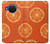 W3946 Seamless Orange Pattern Funda Carcasa Case y Caso Del Tirón Funda para Nokia X20