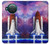 W3913 Colorful Nebula Space Shuttle Funda Carcasa Case y Caso Del Tirón Funda para Nokia X10