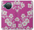 W3924 Cherry Blossom Pink Background Funda Carcasa Case y Caso Del Tirón Funda para Nokia X10