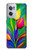 W3926 Colorful Tulip Oil Painting Funda Carcasa Case y Caso Del Tirón Funda para OnePlus Nord CE 2 5G